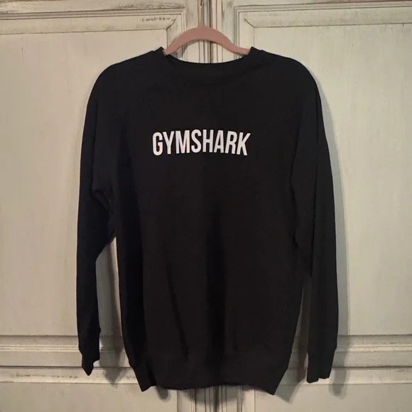 Gymshark Black Crewneck Sweatshirt Sz XS - Picture 2 of 5